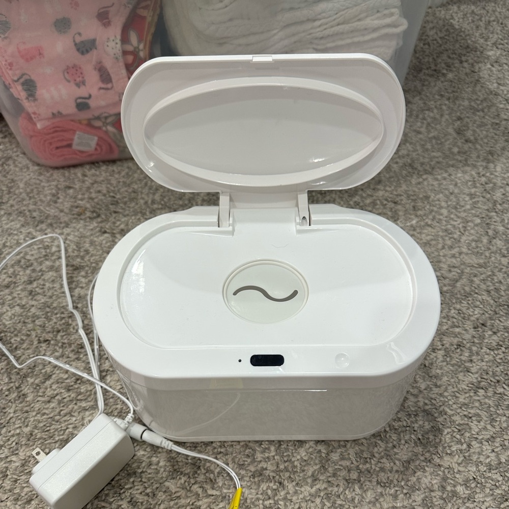 Munchkin Warm Glow Wipe Warmer with Night Light – White